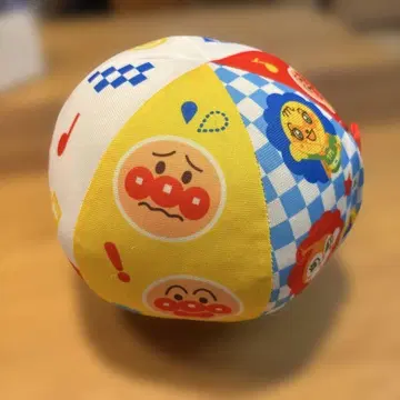 호빵맨 패브릭 소재 공, 부드러운 아기 완구