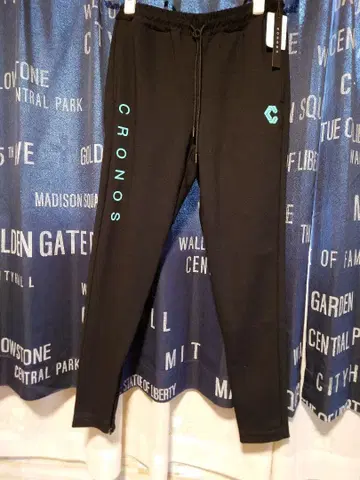 새상품 CRONOS 블랙 조거 팬츠