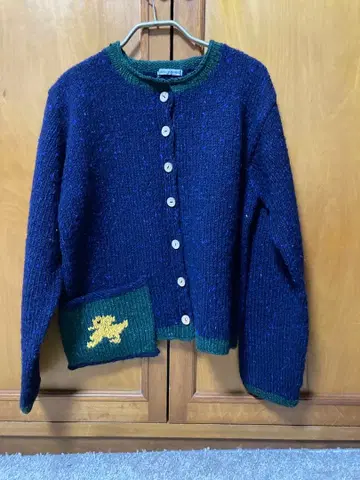 하우스 오브 요크 네이비 니트 가디건