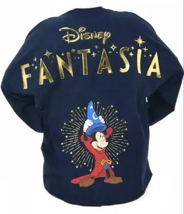 디즈니 스피릿 저지 미키 긴팔 T셔츠 블루 XL