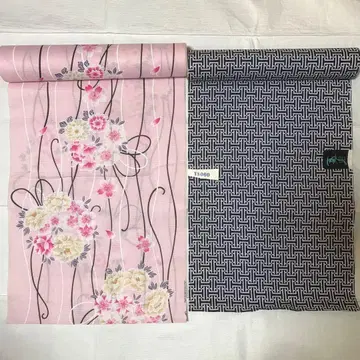 남성 여성 유카타 원단 2종 세트