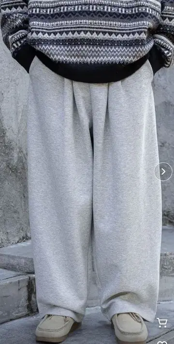 RAGEBLUE 그레이 맨투맨 이지 코쿤 팬츠 M 사이즈