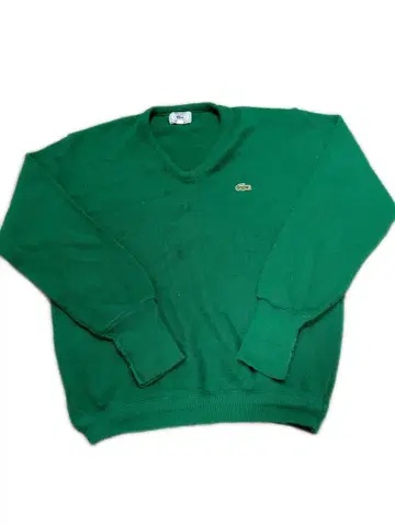 80s, 90s IZOD LACOSTE 짧은 기장 니트