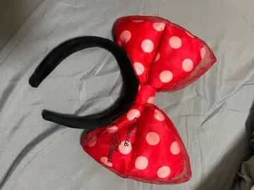 [ 새상품급 ] 미니 빨간색 리본 도트 머리띠