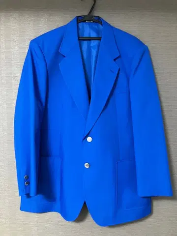 파랑 테일러드 자켓 2개 버튼