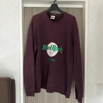 Hard Rock Cafe 퍼플 맨투맨 M