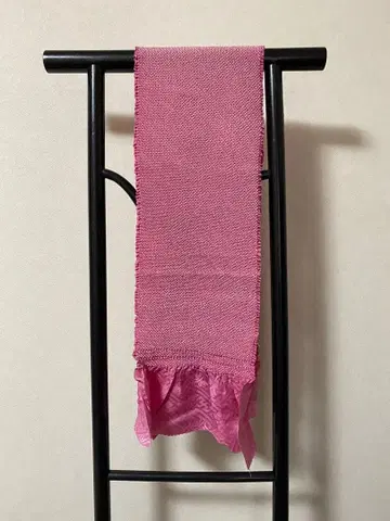 미사용 후리소데용 오비 장식 천 차분한 핑크 성인식 결혼식