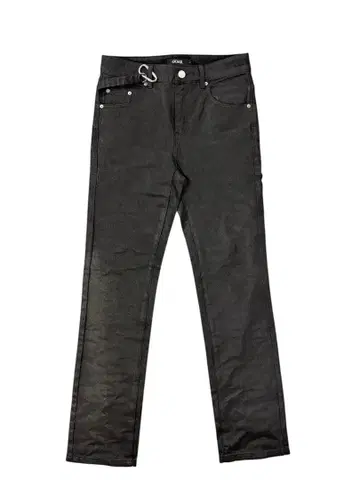 goar.archive strapped straight oil pants