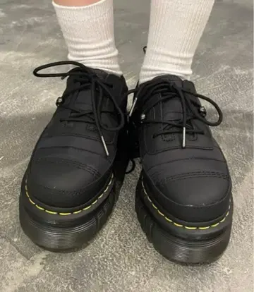 닥터마틴 플랫폼 슈즈 블랙 BEAMS 콜라보