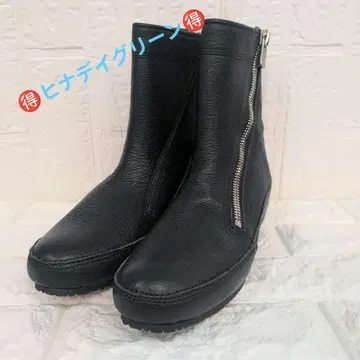 히나데이 그린 사이드 지퍼 인힐 부츠 23cm