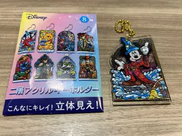 디즈니 이층 아크릴 키링 미키마우스