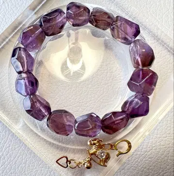 자수정 말 참 팔찌