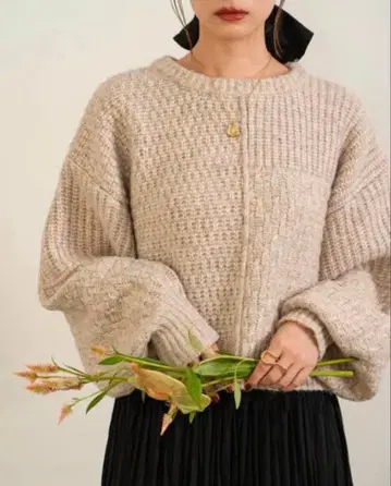 hinari 패치워크 디자인 MIX 니트