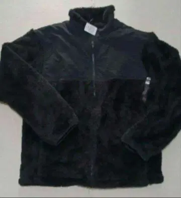 플리스 집업 자켓 블랙