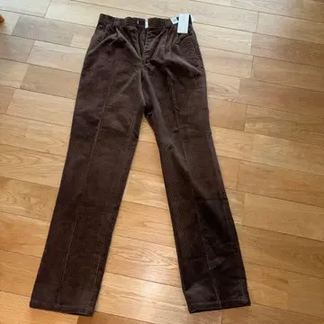 브라운 코듀로이 스트레이트 팬츠 79
