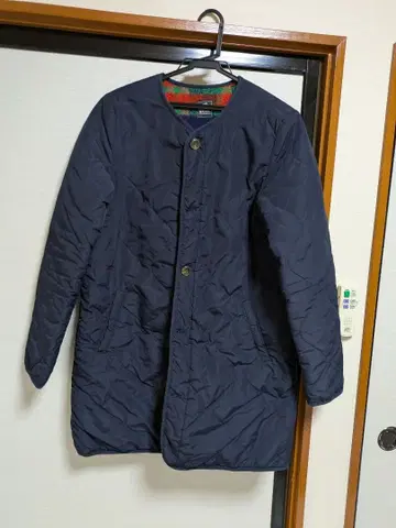 네이비 퀼팅 코트 L 사이즈