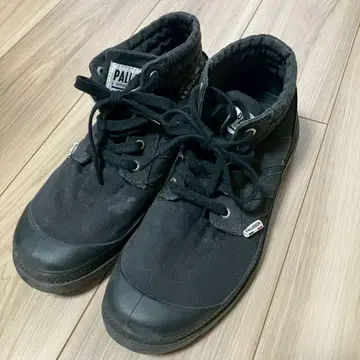 PALLADIUM 블랙 하이컷 스니커즈