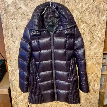 타트라스 다운 코트 TATLAS LTA4179 퍼플 후드 부착