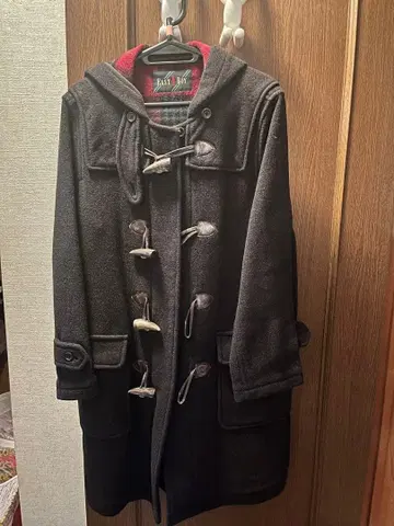 이스트 보이 블랙 더플 코트 후드 부착 9호