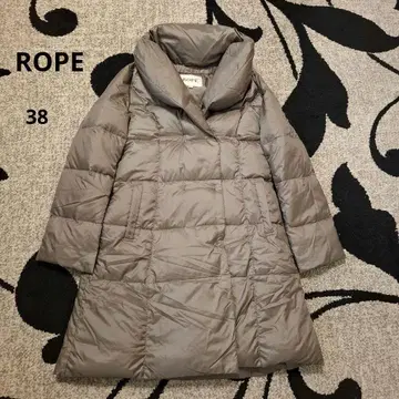 로페 다운 코트 숄카라 롱 초경량 38