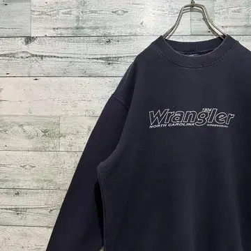 [ 랭글러 ] 최고 디자인 빅 로고 빅 루즈 빈티지 레어 맨투맨