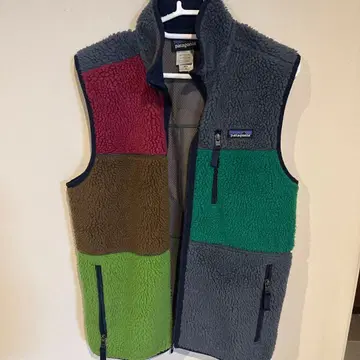 patagonia 플리스 베스트 S 멀티 컬러