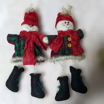 눈사람 봉제 인형 2개 세트