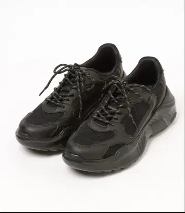 LEPSIM 하이테크 스니커즈 블랙 스니커즈 L