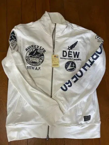 AVIREX 아비렉스 DEW 집업 자켓 화이트 2XL