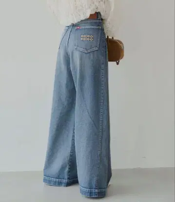 chico 루즈 와이드 데님 블루 M