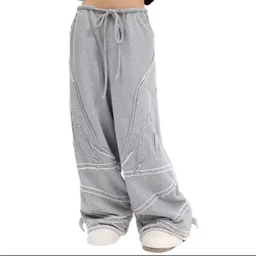 CFIERCE 24AW AngelWings 그레이 맨투맨 팬츠 새상품급