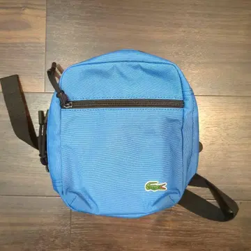 미사용 새상품 샘플 LACOSTE 블루 스카이블루 숄더백