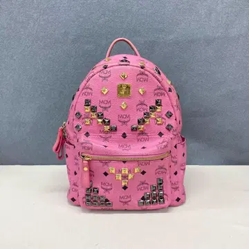 MCM 핑크 스터드 백팩a