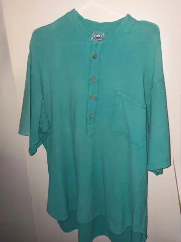 ARIES & TAURUS 터콰이즈 그린 구제 빈티지 T셔츠