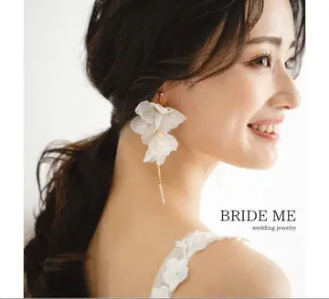 brideme 웨딩 귀걸이 꽃잎 디자인 브라이덜 액세서리