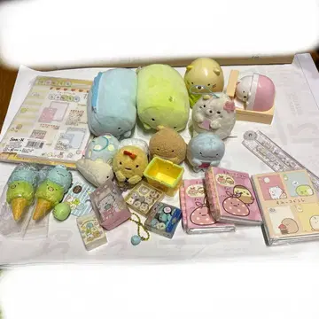 스미코구라시 봉제 인형, 문구, 잡화 세트 선물 완구 크리스마스