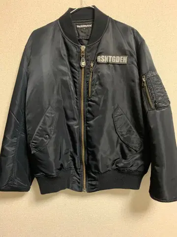RSNTGDEN 블랙 MA-1 자켓