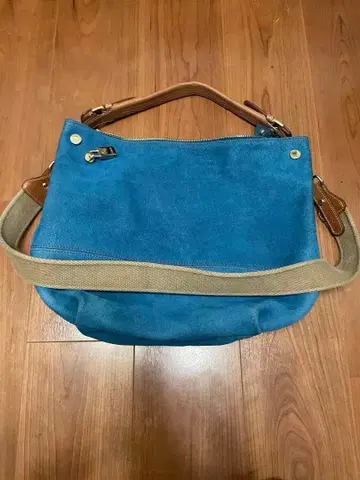 FURLA 스웨이드 숄더백 파랑