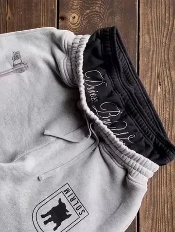 AK-47 프린트 오버 사이즈 스웨트 팬츠