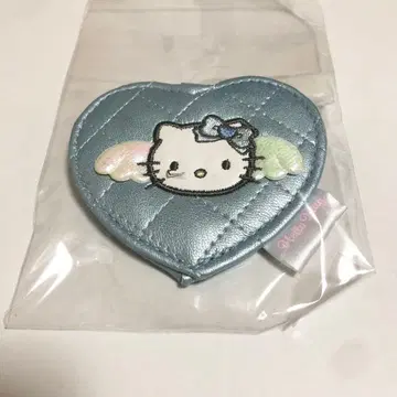헬로키티 엔젤 퀼팅 하트 거울 블루