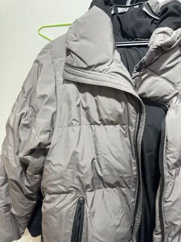 그레이 후드 부착 다운 자켓 묶음 판매