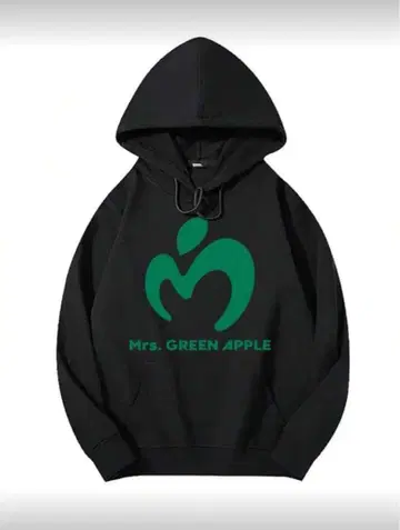 Mrs. GREEN APPLE 후드티 화이트 로고