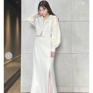 SNIDEL 맨투맨 셋업 아이보리