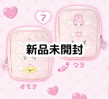 산리오 꿈꾸는 엔젤 퀼팅 파우치 핑크