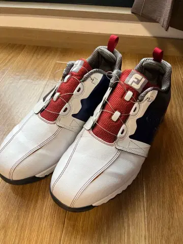 FootJoy 골프화 화이트/네이비/레드