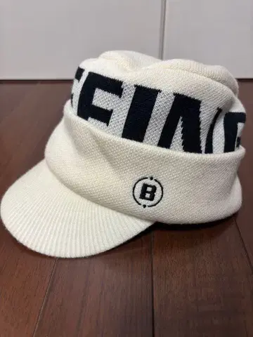 브리핑 화이트 니트 캡