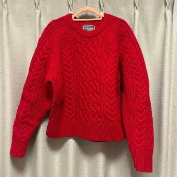 Freak's Store 케이블 니트 스웨터 레드