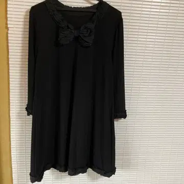 INGEBROG 리본 튜닉 블랙