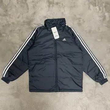 adidas 다운 자켓 패딩 자켓 후드 블랙 새상품 160 사이즈