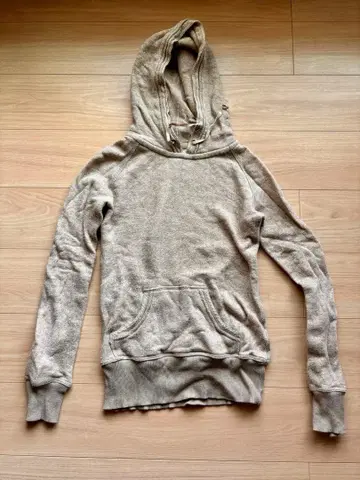 G.O.A 베이지 후드 부착 후드티 & 스커트 셋업